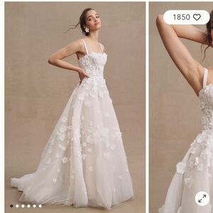 BHLDN Anthropologie Willowby by Watters Abigail Wedding Gown NWOT